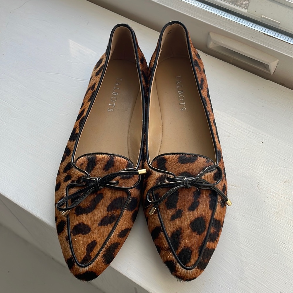 Talbots Cheetah Print Loafer Flats